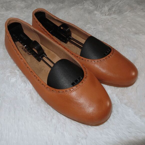 Trotters Women's Dixie Ballet Flat in Brown Tan Luggage Size 10 - Picture 3 of 6